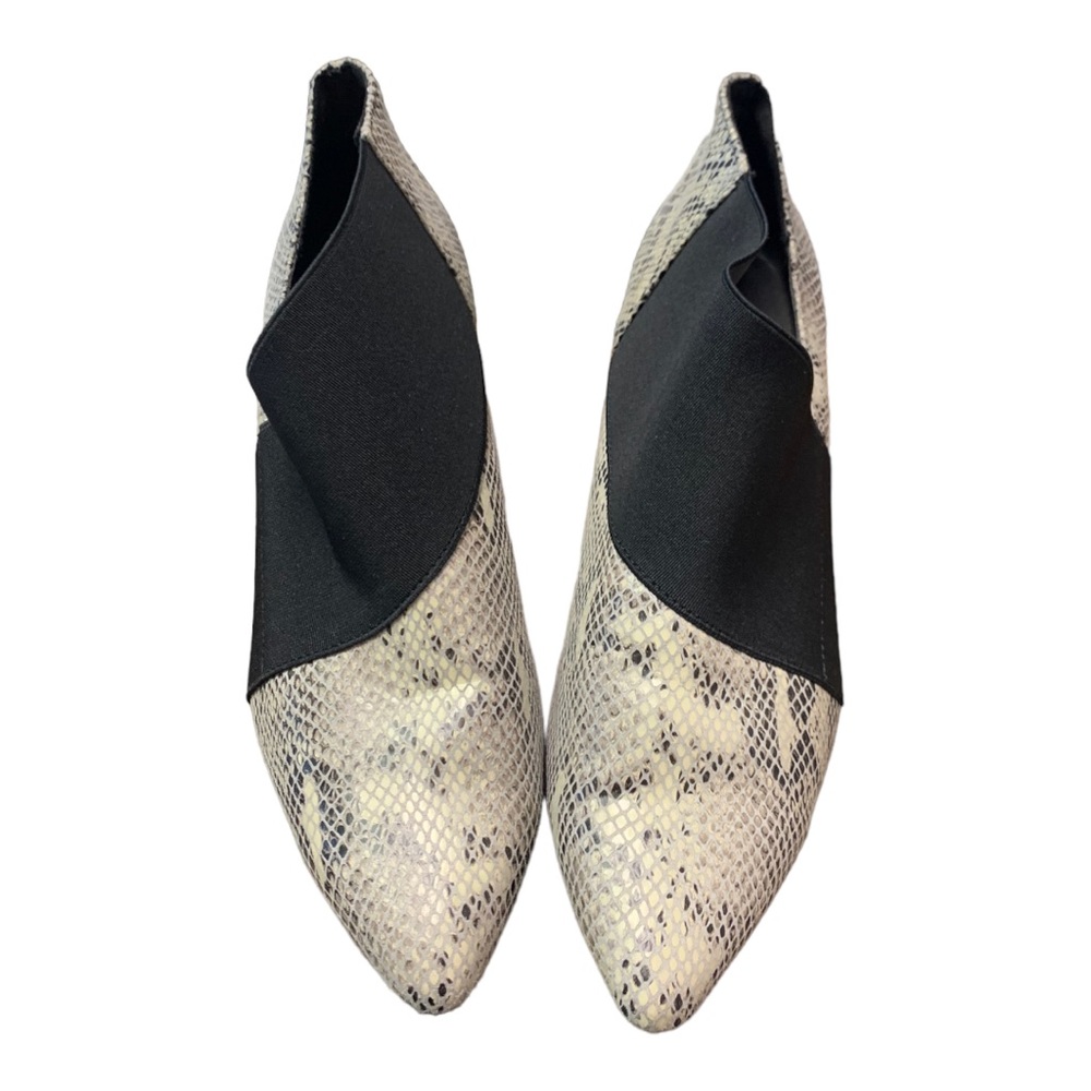 Andrew Geller women's Vienna kitten Heel Booties natural color Snake 7.5 - Picture 7 of 8